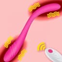 DOUBLE ENDED Kablosuz Kumandalı G-Spot Uyarıcı Bükülebilir Çift Taraflı Kullanılabilir Vibratör 4