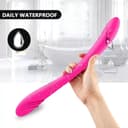 DOUBLE ENDED Kablosuz Kumandalı G-Spot Uyarıcı Bükülebilir Çift Taraflı Kullanılabilir Vibratör 5