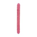 UNIQUE Realistik Dokuda Çift Taraflı Dildo Çift Uçlu Gerçekçi Yapay Penis 34 CM - Pembe 2
