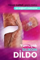 Rabixy İleri Geri Hareketli Titreşimli Uzaktan Kumandalı Isıtmalı Dildo 3