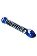 Sexus Glass Çift Taraflı Cam Dildo, mavi, 21 cm 3